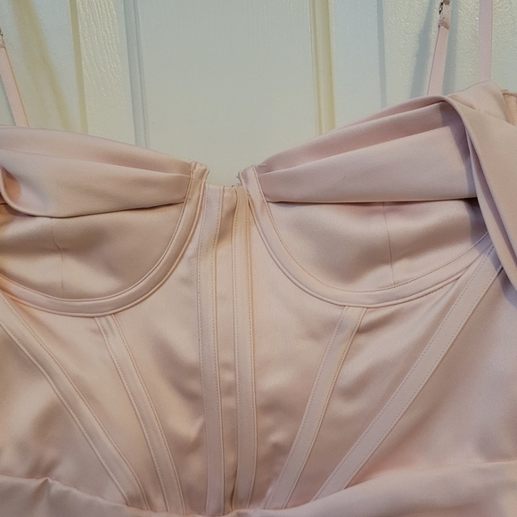 House of CB Camila Blush Off Shoulder Corset Dress Size XL (P) - Picture 8 of 12